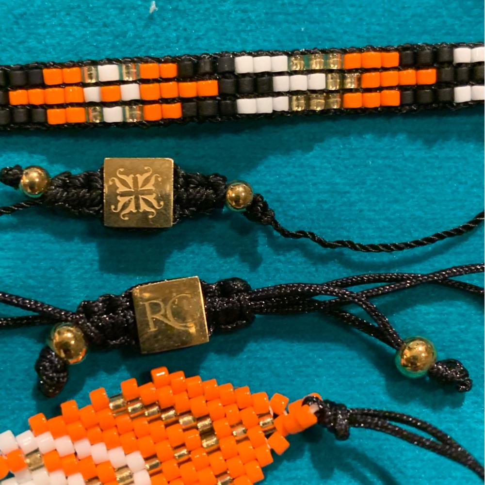 Rustic Cuff Beaded Slider Bracelet - image 2